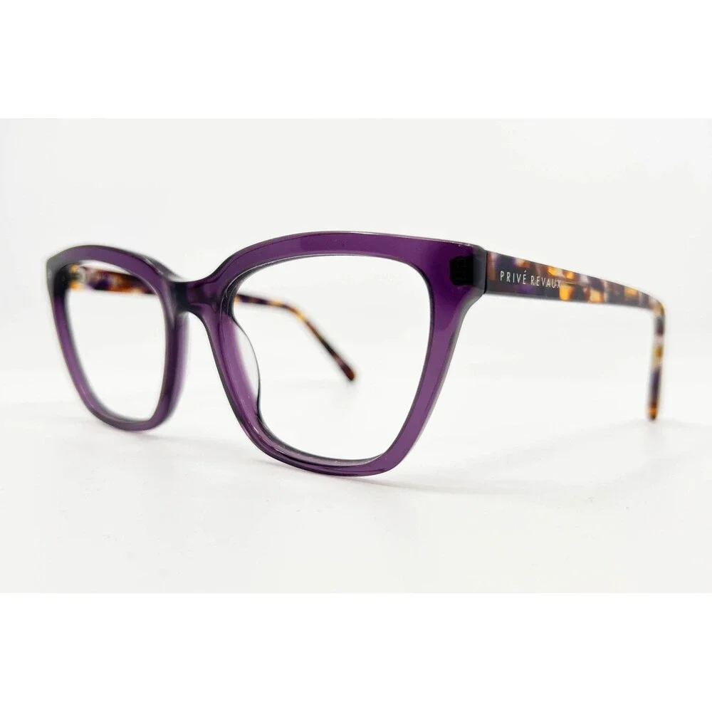 Prive Revaux Eyeglasses Womens Purple The Holly Cat Eye 53-18-140